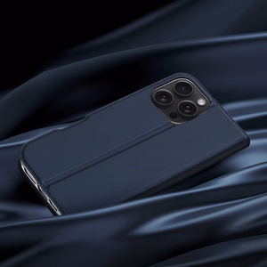 DUX DUCIS wallet ümbris SKIN PRO jaoks IPHONE 16 Pro Max sinine