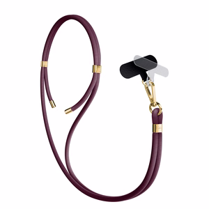 3mk EasyClip Elite telefoni kaelapael, Mulberry (kuldsed detailid)
