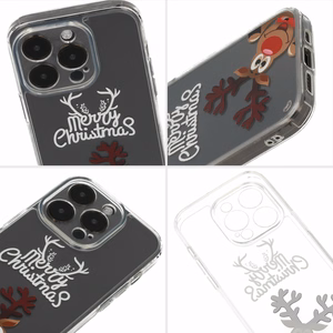 TEL PROTECT Christmas Ümbris jaoks Iphone 13 Pro Max Design 1 Clear