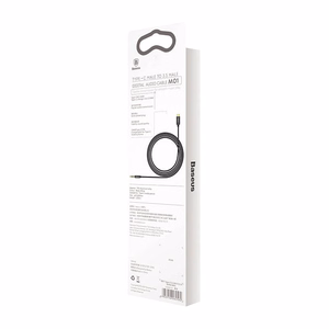 Baseus cable audio Yiven M01 USB-C - jack 3,5 mm 1,2 m must