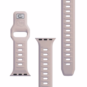 3mk silikoonrihm Apple Watchile, 38/40/41/42 mm, Latte, väike suurus