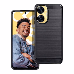 Ümbris jaoks Realme C55 Carbon must