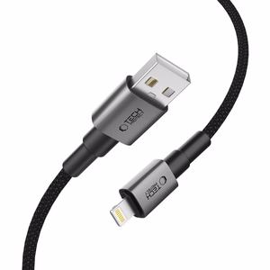 Tech-Protect Ultraboost DNA USB-A / Lightning kaabel 12W/2.4A 25 cm - hall