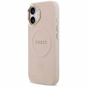 GUESS ümbris jaoks IPHONE 17 compatible with MagSafe GUHMP17SPSAMSECP (PU W/ Peony Hot Stamp) roosa