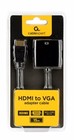 Gembird A-HDMI-VGA-04 video cable adapter 0.15 m VGA (D-Sub) HDMI Type A (Standard) must