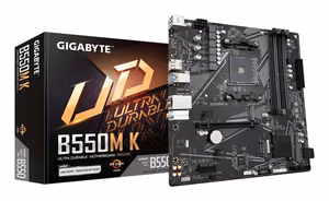 Emaplaat GIGABYTE B550M K AMD B550 SAM4 DDR4 Micro-ATX