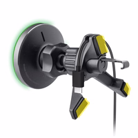 Smartphone hoidja koos wireless laadija SBS TESUPMAGWIR15W jaoks air vent, compatible koos MagSafe - must