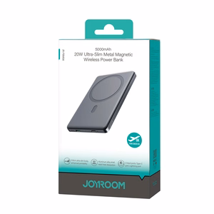 Powerbank Joyroom JR-PBM08 5000mAh 20W ultra-õhuke induktiivse laadimisega - hall