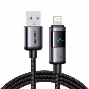 Joyroom S-A16 Pro Prism Series 3A USB-A - Lightning Kaabel with Display 1.2m - must