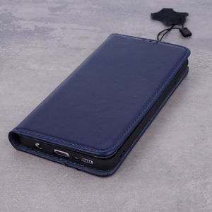Genuine Leather Nutikas Pro for iPhone 17 6,3" tumesinine