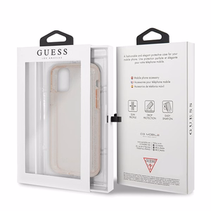 Guess GUHCN58PCGLPI iPhone 11 Pro розовый/розовый жёсткий чехол Glitter
