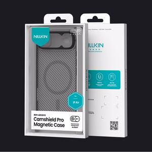 Nillkin CamShield Pro MagSafe Compatible Ümbris jaoks iPhone 17 Air - Läbipaistev Must