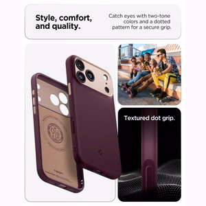 Spigen Nano Pop MagSafe  iPhone 18 Pro / 17 Pro ümbris, tume kirsipunane