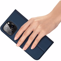 DUX DUCIS wallet ümbris SKIN PRO jaoks IPHONE 15 Pro sinine