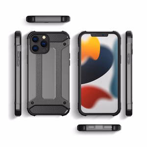 Hübriidarmor ümbris Tugev vastupidav kate iPhone 13 Pro Maxile must