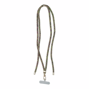 SWING (8mm) Phone lanyard, Phone pendant with adjustable length / cord length 165cm (max 82.5cm in the loop) / on the shoulder or neck - hall-roheline-roosa
