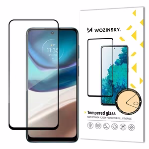 Wozinsky Super Durable Full Glue raamiga karastatud täisekraaniklaas Motorola Moto G42-le, sobib ümbrisega, must