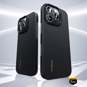Benks Montage Magnetic Armor Air Kevlar чехол с рамкой PC 600D+1500D (MB66) для Iphone 16 Pro Max черный