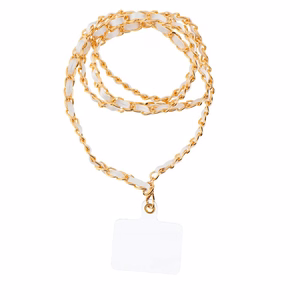 STRAP Phone lanyard, Phone pendant / cord length 116cm (58cm in the loop) / on neck - valge