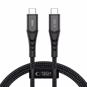 Tech-Protect Ultraboost UB11T USB-C / USB-C PD 240W / QC3.0 Cable 100 cm - Black