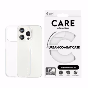 CARE by PanzerGlass Urban Combat Ümbris jaoks iPhone 15 Pro - Clear