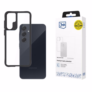 3mk Satin Armor Ümbris+ jaoks Samsung Galaxy A55 5G - Must