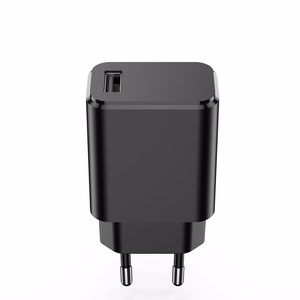 Setty laadija 1x USB 3A must + USB-C kaabel 1,0 m