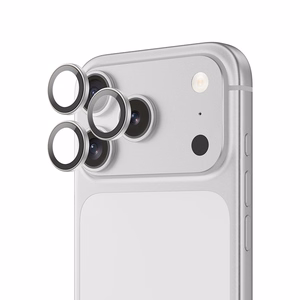 Закалённое стекло Benks DR Sapphire защита камеры для iPhone 17 Pro 17 Pro Max (3 линзы) серебристое