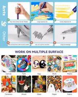 Akrüülmarkerid ARRTX Simptap, 24 värvi