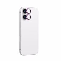 AmazingThing AR Aluminum 2 Lens Glass with Camera Lens Raamiga jaoks iPhone 16 / 16 Plus - Roosa
