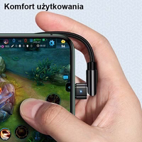 USAMS punutud pööratav kaabel U60 2A Lightning must 1m SJ476USB01 (US-SJ476)