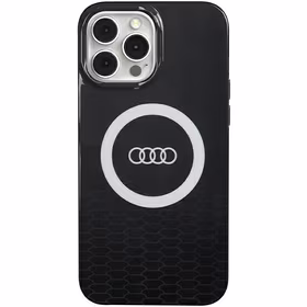 Audi IML Big Logo MagSafe ümbris jaoks iPhone 13 Pro Max - must