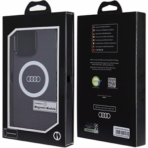 Audi IML Big Logo MagSafe ümbris jaoks iPhone 14 Pro Max - must