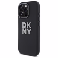 DKNY Liquid Silicone Metal Logo iPhone 16 Pro Max Ümbris - Must