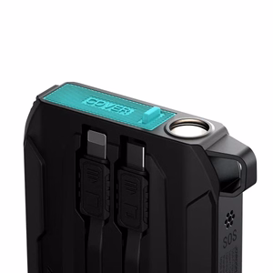 Akupank Joyroom JR-L017 must 10000mAh 22.5W (PD / QC3.0) + integreeritud 2in1 kaabel