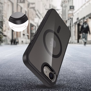 Tech-Protect MagMat MagSafe iPhone 16e Ümbris - must-läbipaistev