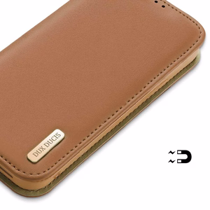 DUX DUCIS wallet ümbris HIVO jaoks IPHONE 15 Plus brown
