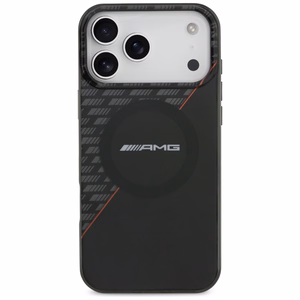 Mercedes AMG IML Double Layer Rhombs ümbris seadmele iPhone 18 Pro Max / 17 Pro Max, MagSafe-ühilduv – must ja punane