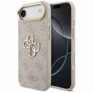 GUESS ümbris jaoks IPHONE 17 Air GUHCP17M4GMGCPI (PU W/ Big 4G Classic Logo) kuldne roosa