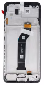 LCD screen Xiaomi Redmi 13C 4G/5G/Poco C65 koos touch screen ja frame Must original (service pack)