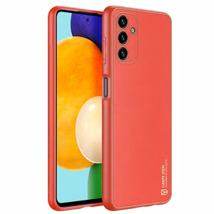 Dux Ducis Yolo elegantne ökoloogilisest nahast kate Samsung Galaxy A13 5G punane