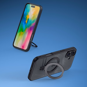 Dux Ducis Aimo Mag ümbris with MagSafe and stand jaoks iPhone 16 - must