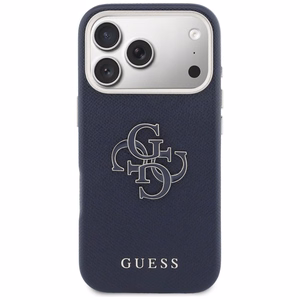Guess FW vaigust logo ümbris iPhone 17 Pro Max'ile - sinine