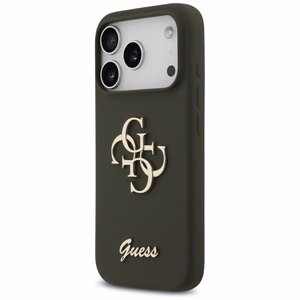GUESS ümbris jaoks IPHONE 17 Pro GUHCP17LSC4GSMA (Silicone W/ Big 4G Script) khaki