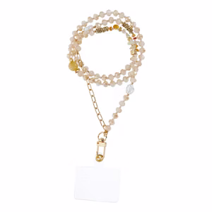 STONE Phone lanyard, Phone pendant / cord length 82cm (41cm in the loop) / on neck - oranž