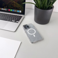 Glitter Ümbris MagSafe Compatible jaoks iPhone 17 - Semi-Läbipaistev