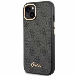 Guess GUHCP14MHG4SHK iPhone 14 Plus 6.7" чёрный/чёрный жёсткий чехол 4G Vintage Gold Logo