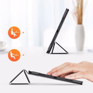 Dux Ducis Domo kokkuklapitav kate tahvelarvuti ümbris Smart Sleep funktsiooniga aluse Samsung Galaxy Tab A8 10.5'' 2021 Must