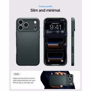 Spigen Thin Fit MagSafe ümbris iPhone 18 Pro / 17 Pro jaoks, roheline
