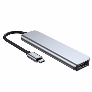 HUB Tech-Protect V4 6in1 USB-C - USB-A 3.0 / USB-A 2.0 / USB-C / HDMI / micro SD / TF / SD card reader - hall